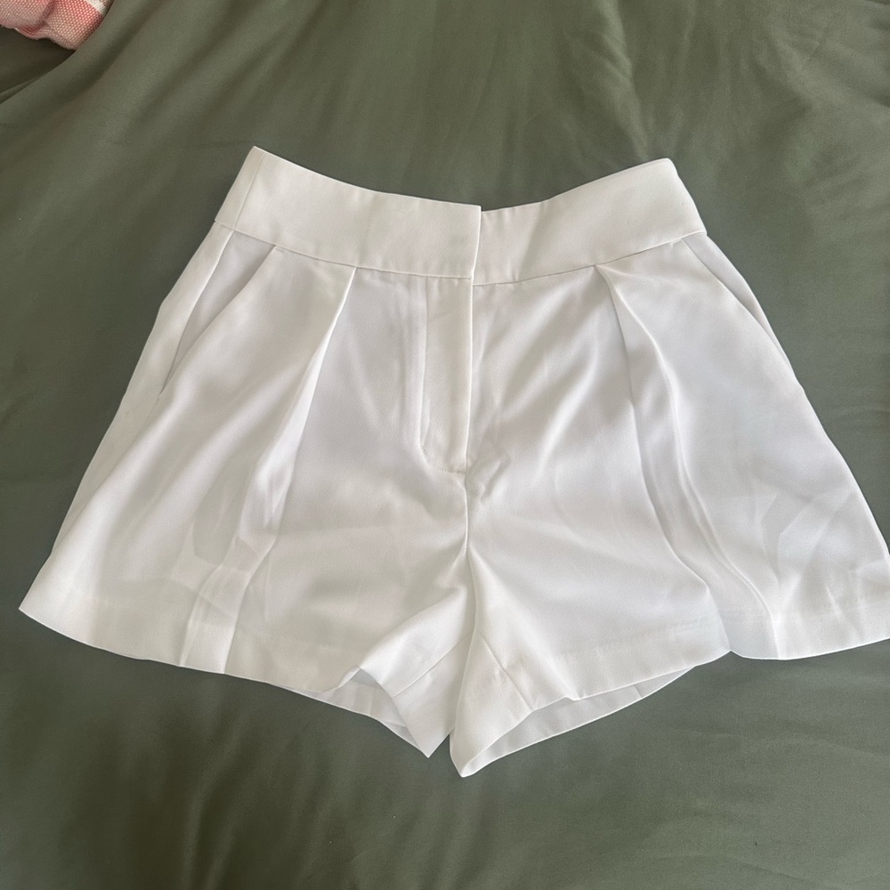 Express High Waist White Women's Shorts